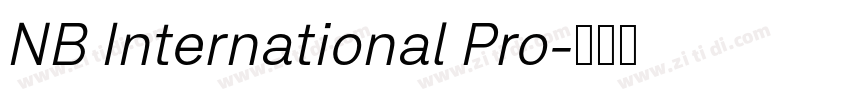 NB International Pro字体转换